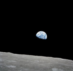 Earthrise photograph taken by William Anders during Apollo 8 space mission