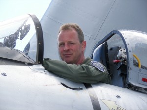 Alan Anders in the cockpit of an A-1 Skyraider