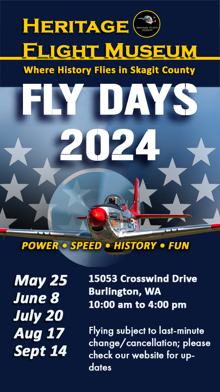 2024 Fly Days May 25, June 8, July 20, August 17 and September 14