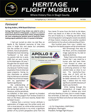 Front page of Heritage Flight Museum Fall 2026 Newsletter